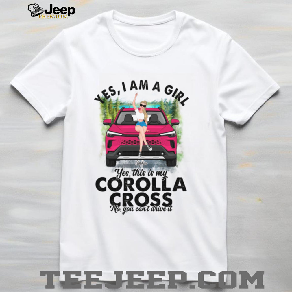 Toyota Corolla Cross Girl Car Owner Custom Name Shirt