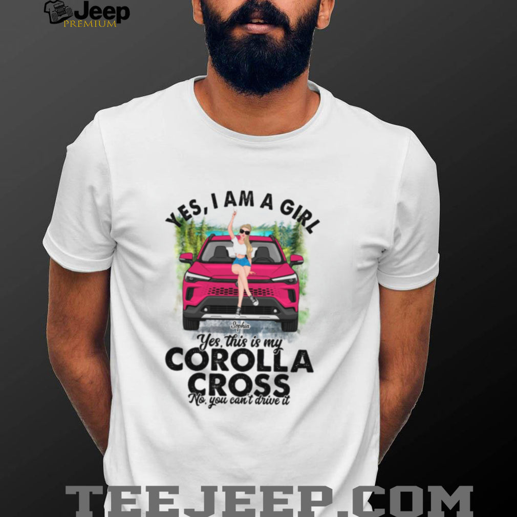 Toyota Corolla Cross Girl Car Owner Custom Name Shirt