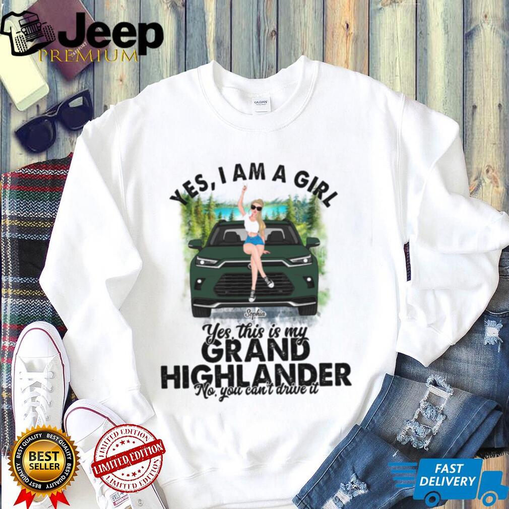 Toyota Grand Highlander Girl Car Owner Custom Name Shirt