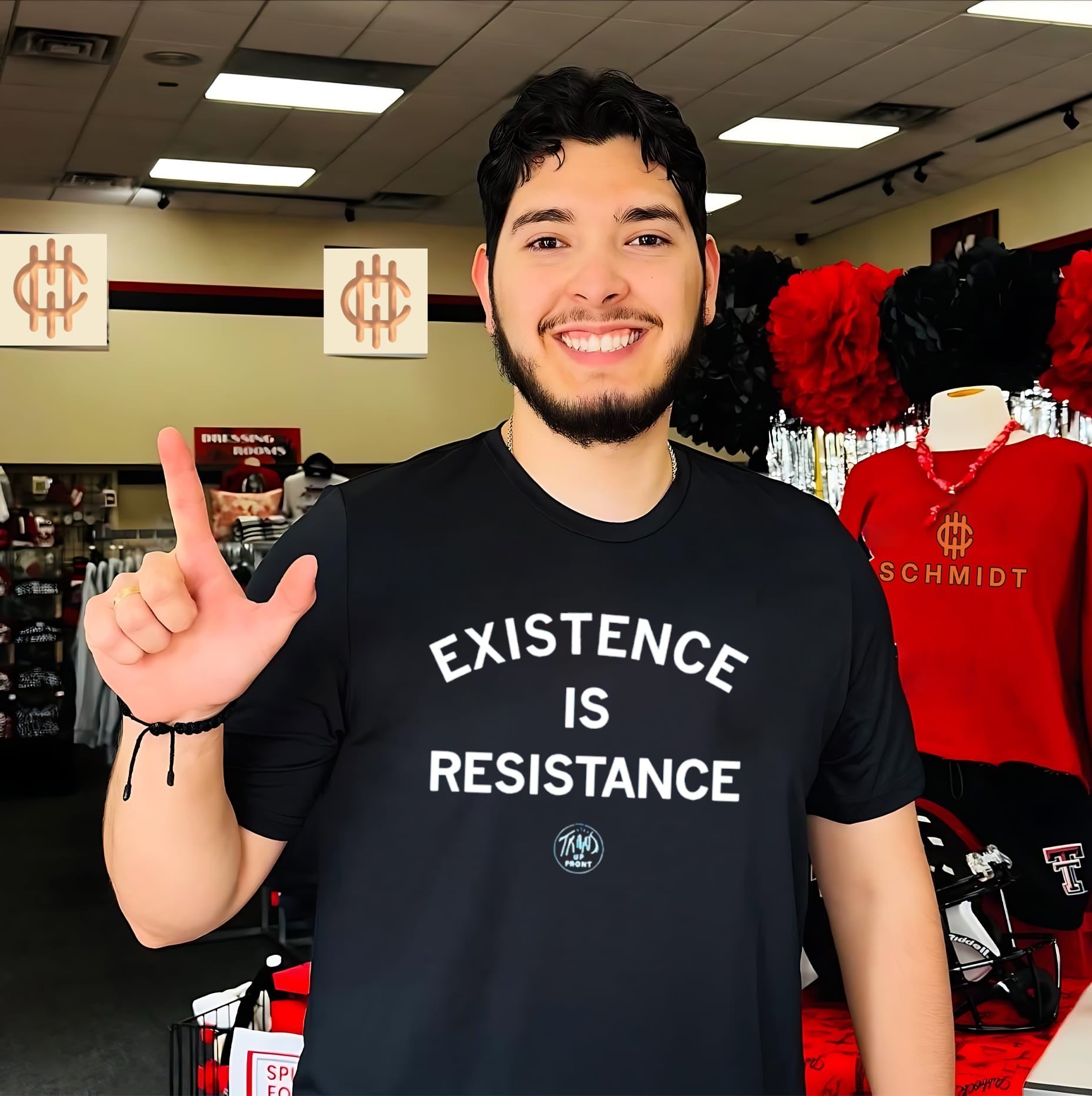 Trans Up Front Existence is Resistance shirt