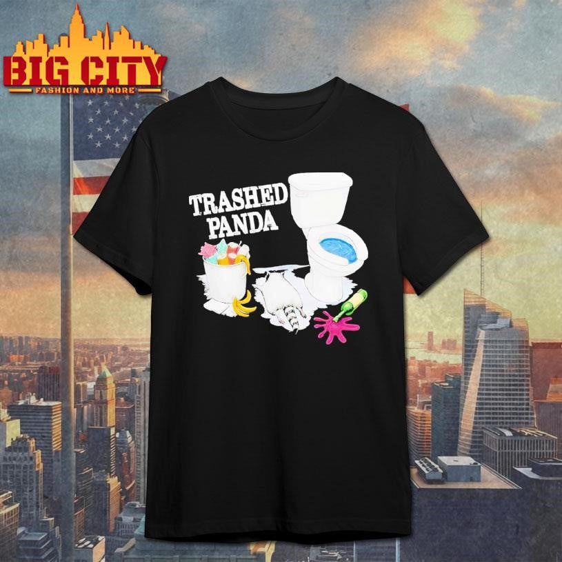 Trashed Panda Funny Drunk Raccoon Funny Shirt