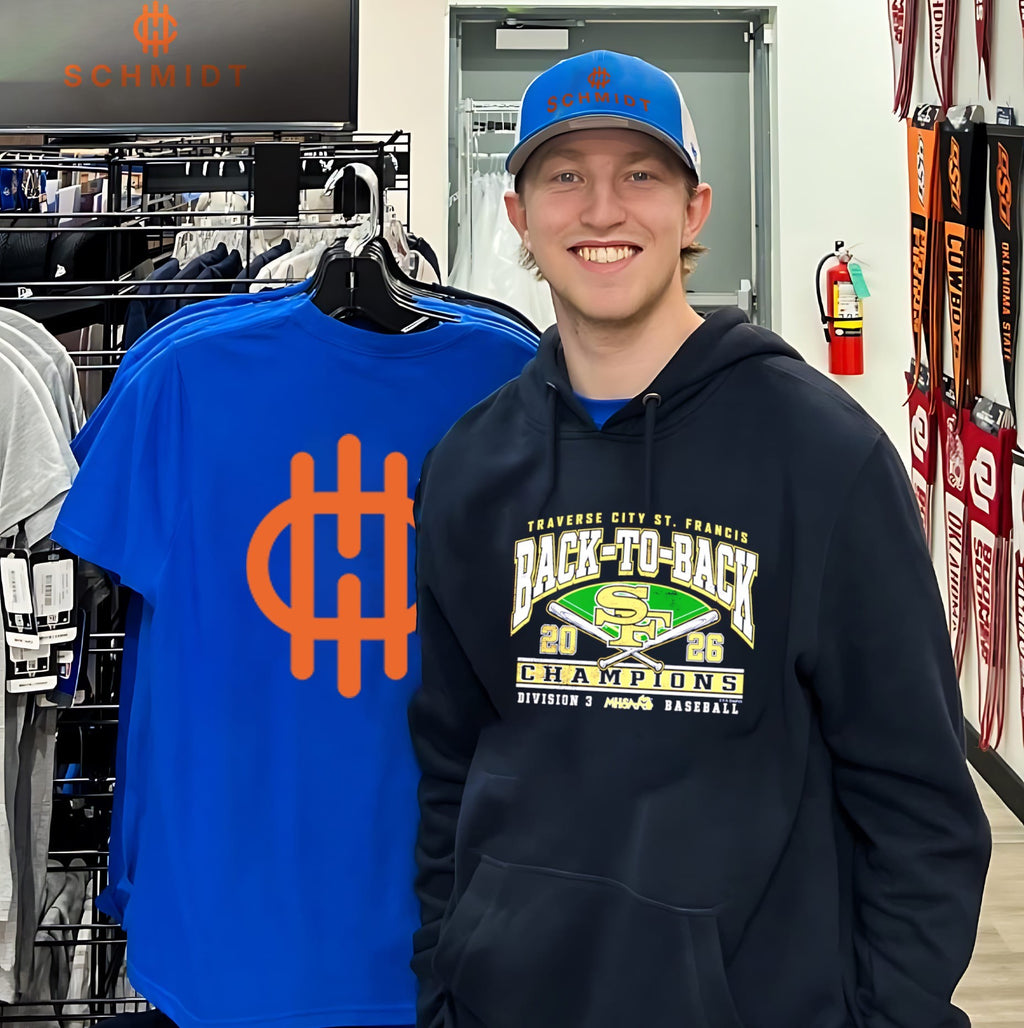 Traverse City St. Francis 2026 MHSAA Baseball D3 Back-To-Back Champions shirt