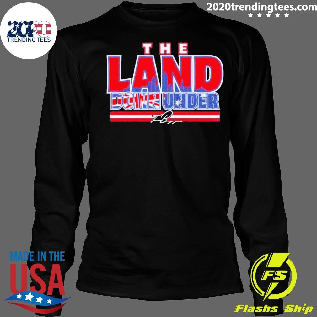 Travis Bazzana Cleveland Guardians Mlb The Land Down Under Signature Shirt