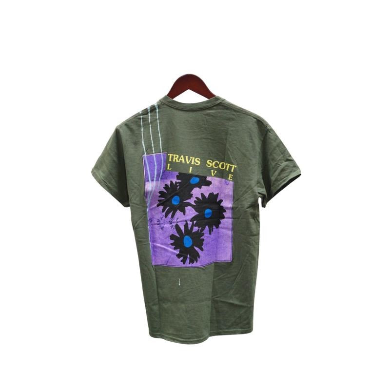 Travis Scott Astroworld Live In Europe Green Tee (93665-351) Men's Size S-XXL Hoodie, Sweatshirt | PureTeeCo.com