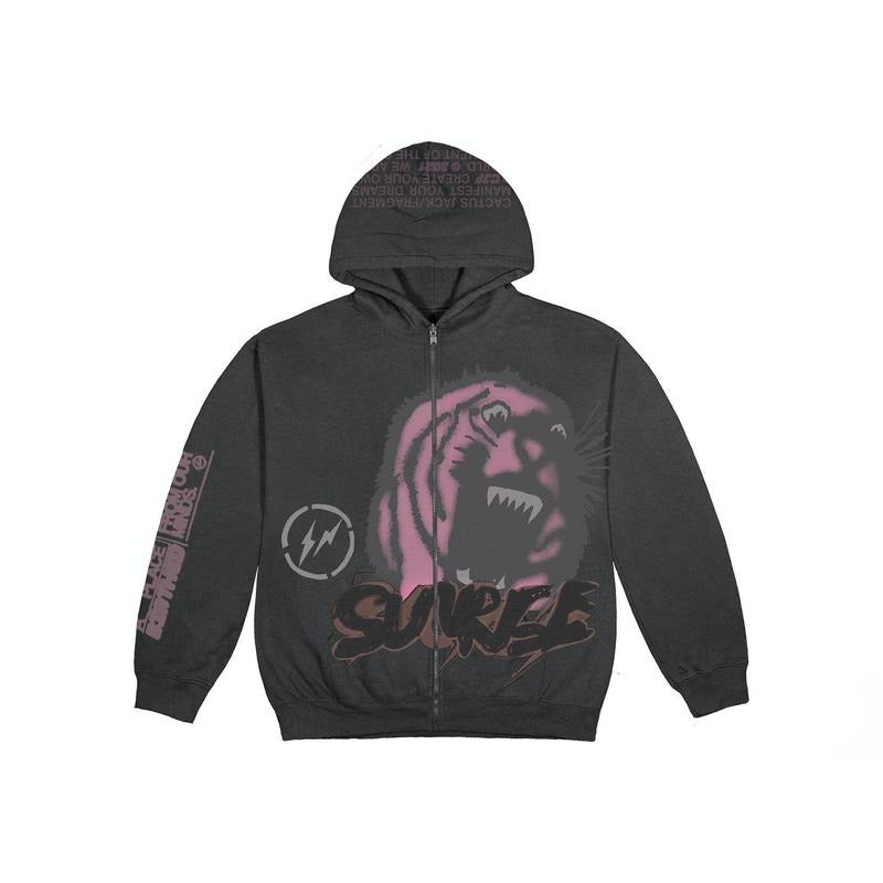 Travis Scott Cactus Jack For Fragment Sunrise Zip Up Hoodie CJFR-HZ08 Size S-XXL T-Shirts, Sweatshirt | PureTeeCo.com