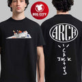 Travis Scott Cactus Jack X Virgil Abloh Arch Paper Plane Two Sided Shirt