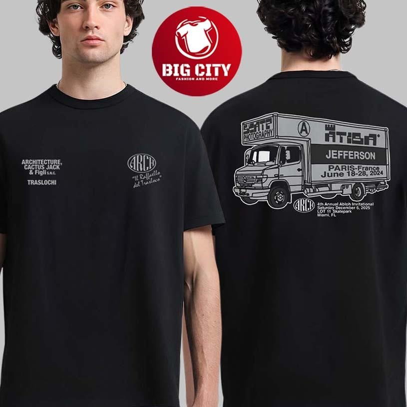Travis Scott Cactus Jack X Virgil Abloh Arch Traslochi Two Sided Shirt