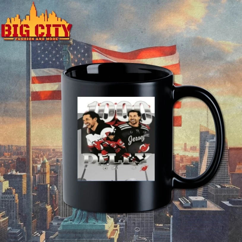 Travis Zajac 1000 Games poster shirt