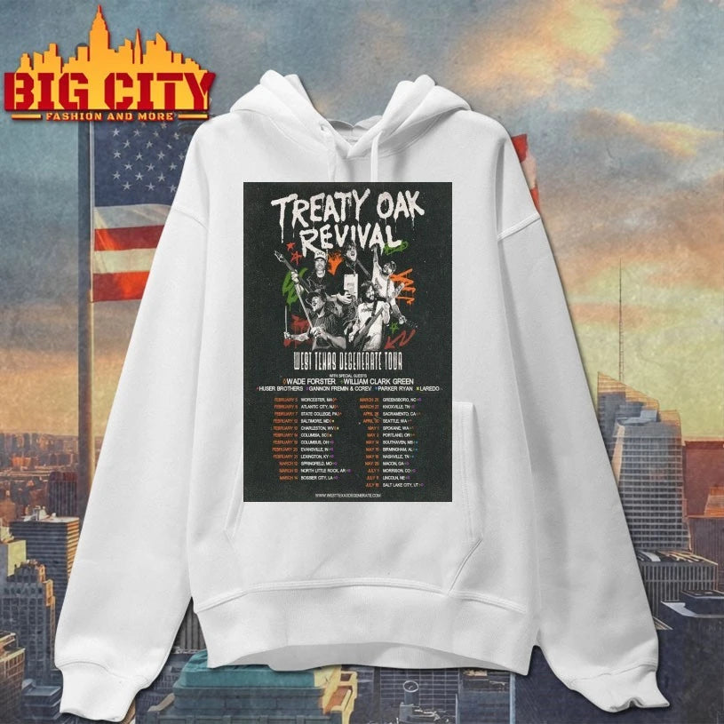 Treaty Oak Revival 2026 West Texas Degenerate Tour Poster shirt