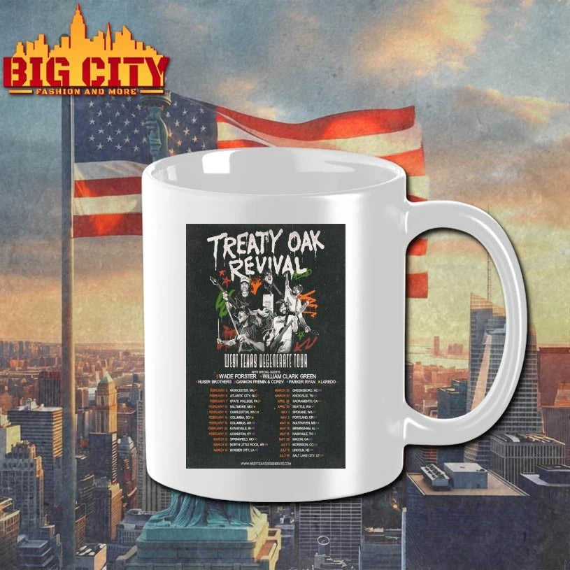 Treaty Oak Revival 2026 West Texas Degenerate Tour Poster shirt