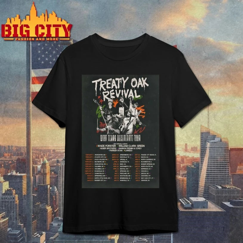 Treaty Oak Revival West Texas Degenerate 2026 Shows Poster shirt