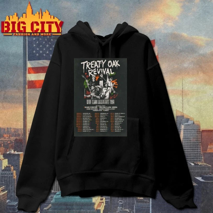 Treaty Oak Revival West Texas Degenerate Tour 2026 Poster shirt