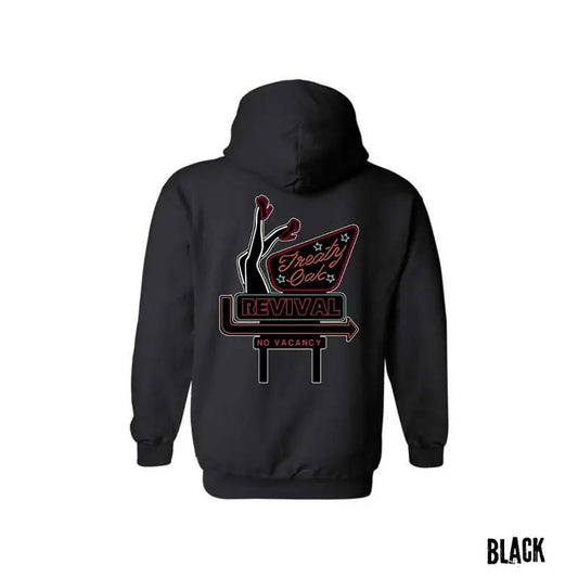 Treaty Oak Revival hoodie Sweatshirt TShirt - Retro Neon Sign-Inspired Design With Bold Graphics Menswear Sweaters Tops Wetsuit Casual Long Sleeve Pullover