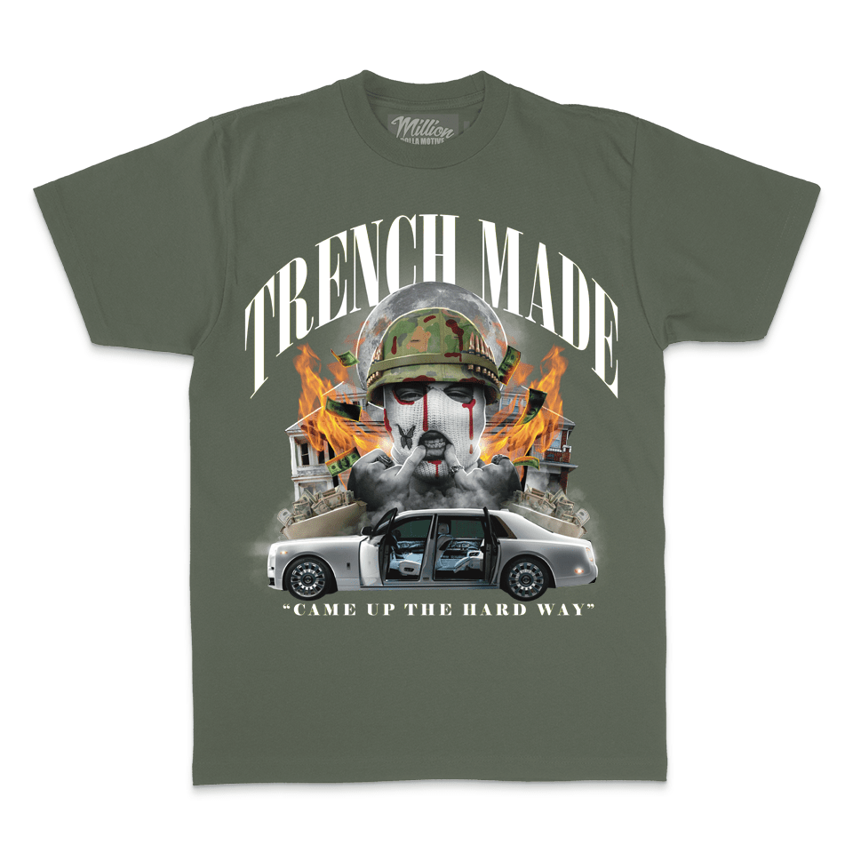 Trench Made Soldier - Olive T-Shirt Hoodie, Sweatshirt | PureTeeCo.com