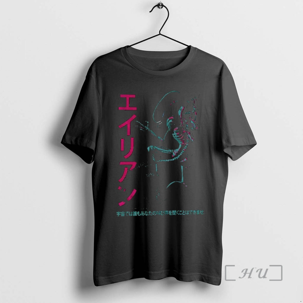 Trending Alien Japanese Xenomorph Vintage T-Shirts, Hoodie, Sweatshirt | PureTeeCo.com