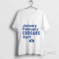 Trending Byu Cougars January February Cougars April 2025 T-Shirts, Hoodie, Sweatshirt | PureTeeCo.com