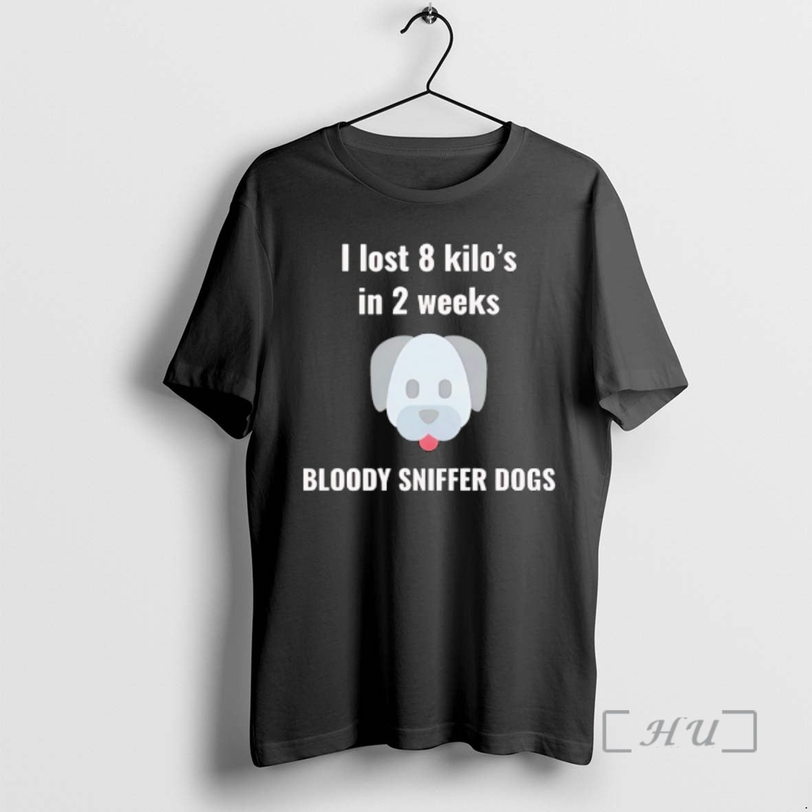 Trending Big Head Dog I Lost 8 Kilos In 2 Weeks Bloody Sniffer Dogs Premium T-Shirts, Hoodie, Sweatshirt | PureTeeCo.com