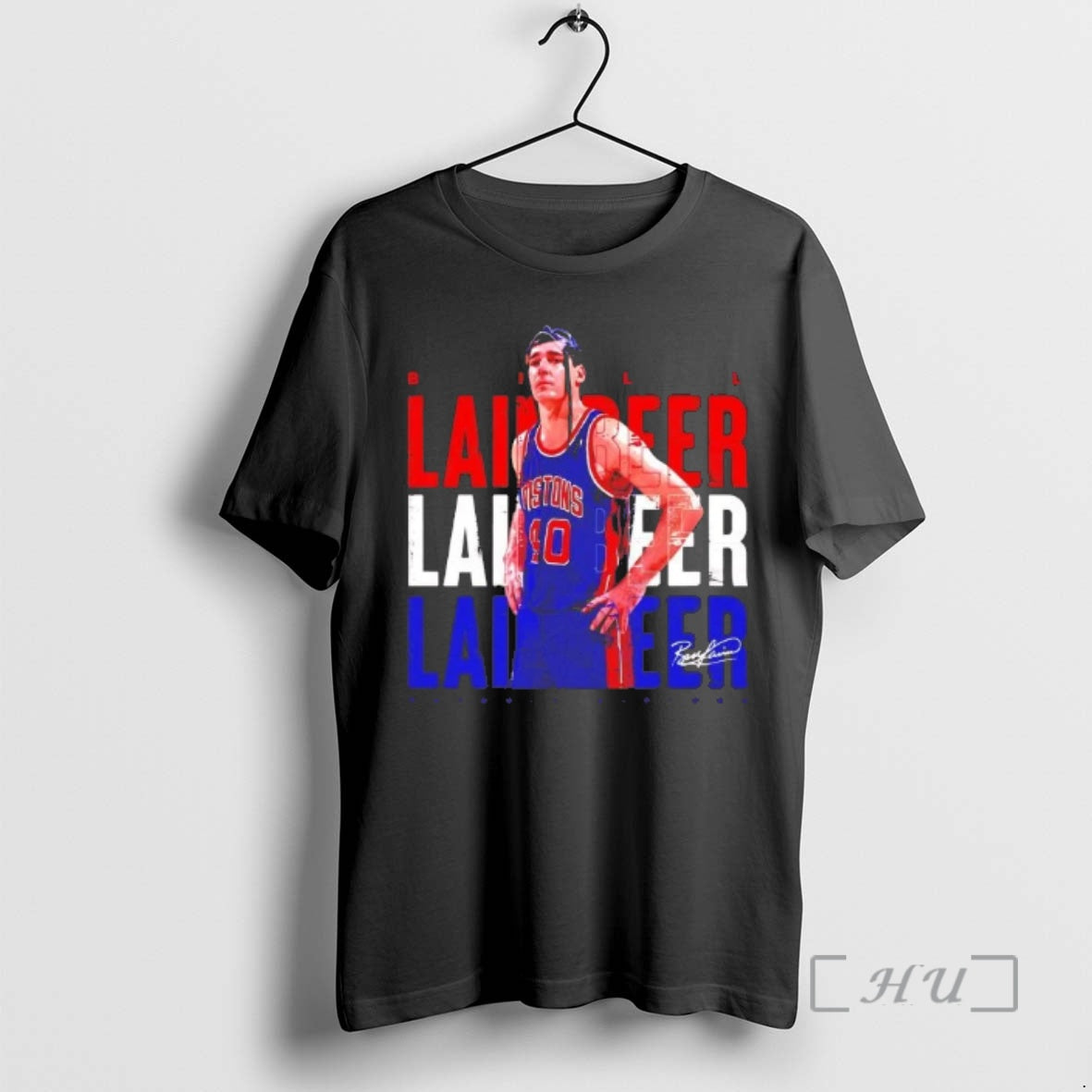 Trending Bill Laimbeer Portrait Detroit Pistons Signature T-Shirts, Hoodie, Sweatshirt | PureTeeCo.com