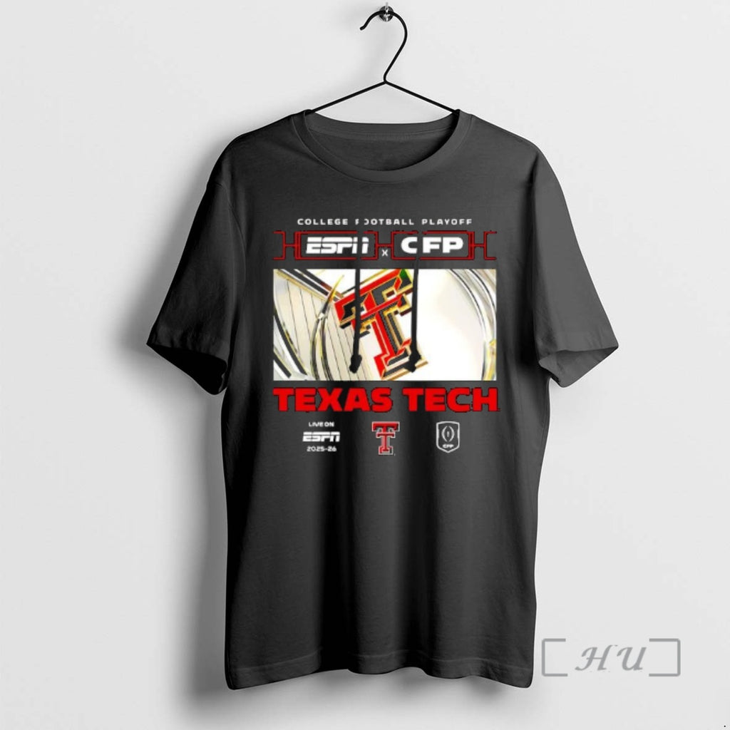 Trending Espn X Cfp Texas Tech 2025 2026 College Football Playoff Premium T Shirts Sweater Hoodie, Sweatshirt | PureTeeCo.com
