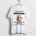 Trending Gnome I Told My Daughter To Watch Her Attitude She Looked At Me Merry T-Shirts, Hoodie, Sweatshirt | PureTeeCo.com