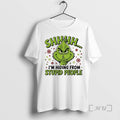 Trending Grinch Santa Shhh Im Hiding From Stupid People Merry Christmas Premium T Shirts Sweater Hoodie, Sweatshirt