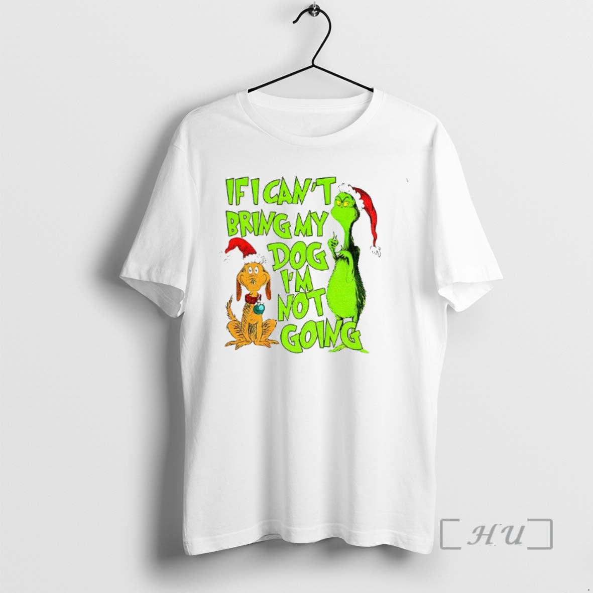 Trending Grinch And Max Santa If I Cant Bring My Dog Im Not Going Christmas T-Shirts, Hoodie, Sweatshirt | PureTeeCo.com