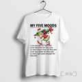Trending Grinch My Five Moods Christmas Tree T-Shirts, Hoodie, Sweatshirt | PureTeeCo.com