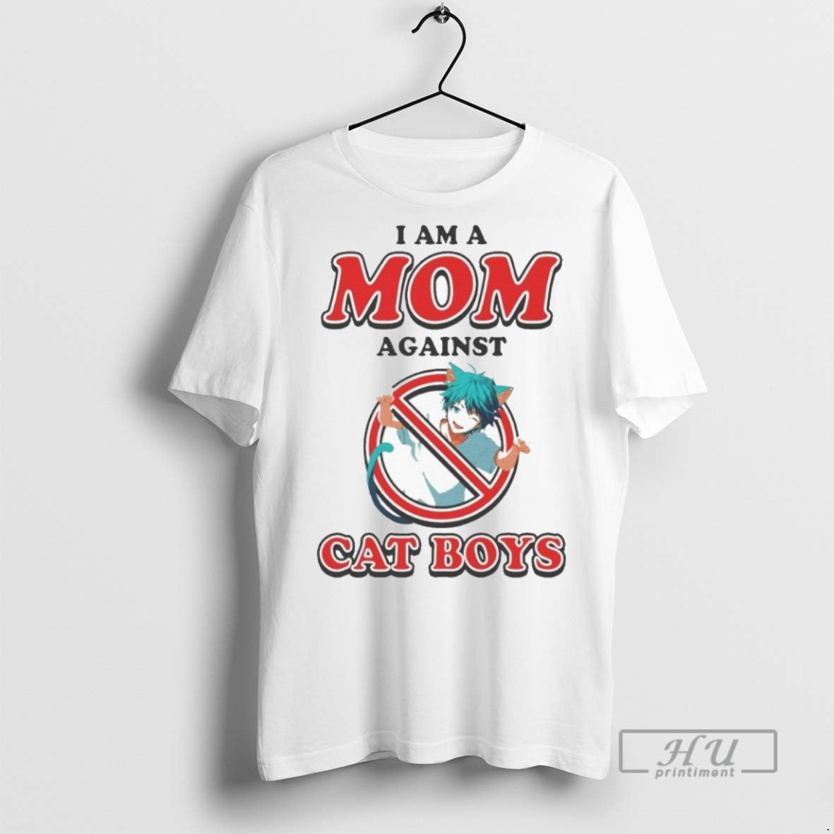 Trending I Am A Mom Against Cat Boys Waifu Anime T Shirt