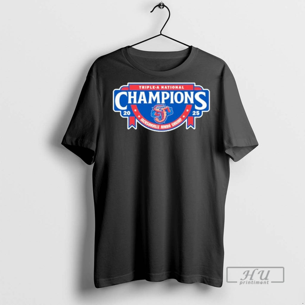 Trending Jacksonville Jumbo Shrimp 2025 Triple A National Champions Ornaments T Shirt