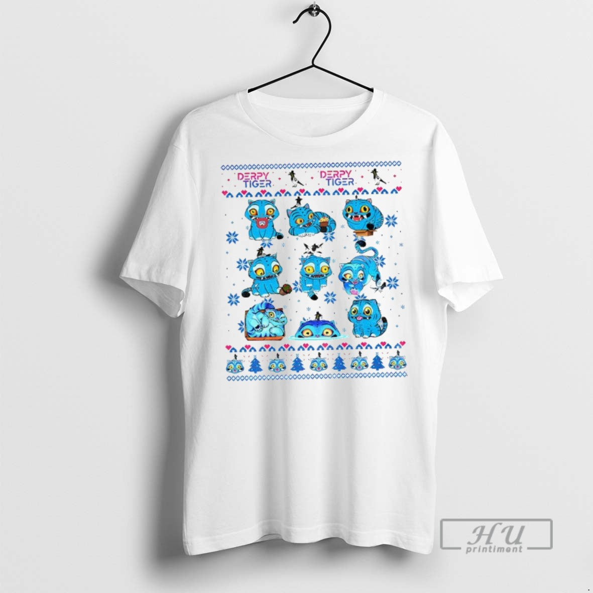 Trending Kpop Derpy The Tiger Demon Hunter Saja Boys Huntrix Christmas Graphic T Shirt
