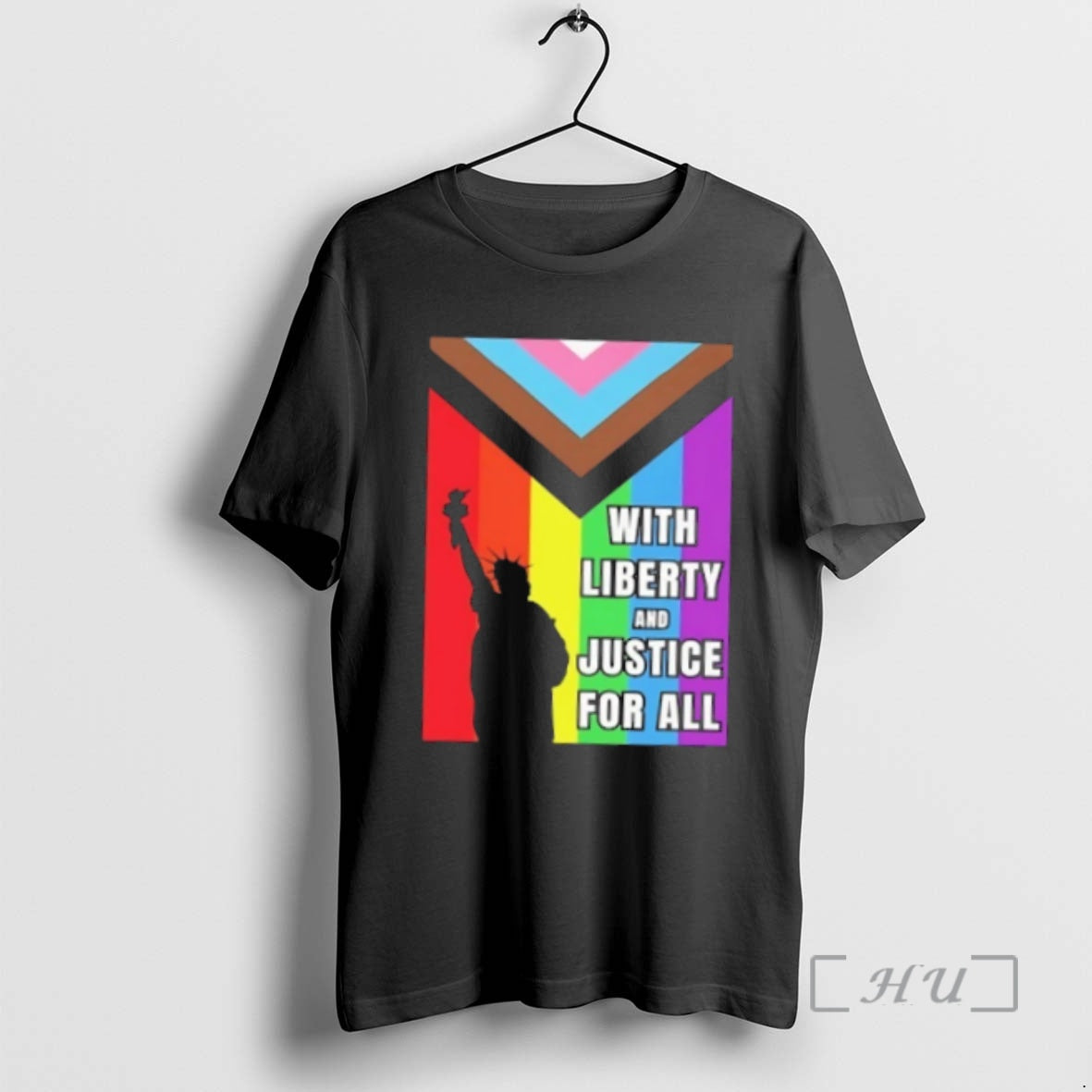 Trending Liberty Of Statue With Liberty And Justice For All T-Shirts, Hoodie, Sweatshirt | PureTeeCo.com