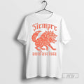 Trending Linocut 3 Headed Dog Siempre Antifascista T Shirt