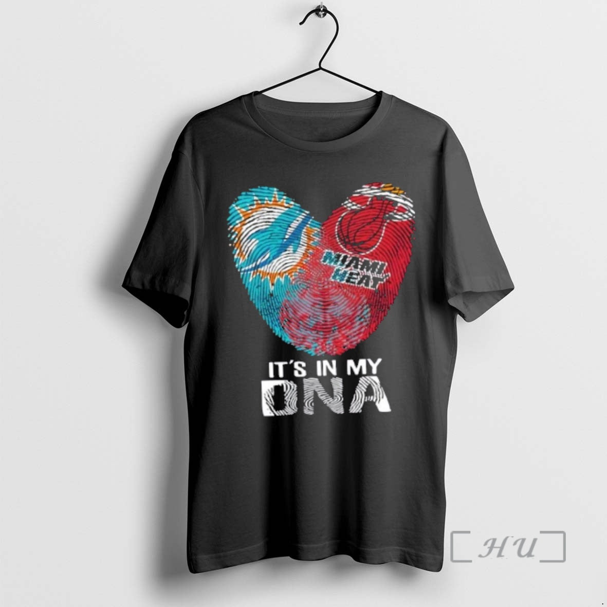 Trending Miami City Sports Dolphins X Heart Its In My Dna Fingerprint Heart Premium T-Shirts, Hoodie, Sweatshirt