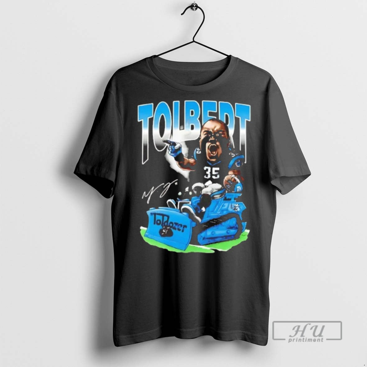 Trending Mike Tolbert Toldozer Caricature Carolina Panthers T Shirt