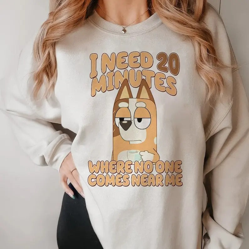 Trending Need 20 Minutes Shirt, Mom Shirt, Funny Cartoon Shirt, Funny Cartoon Tee, Cool Mums Club Sweatshirt Hoodie