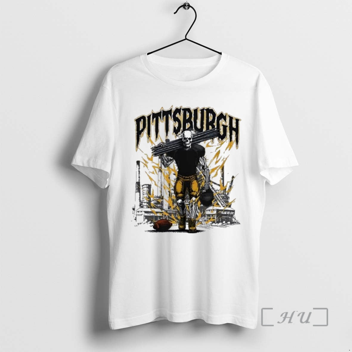 Trending Pittsburgh Football Skeleton Bootleg Skyline T-Shirts, Hoodie, Sweatshirt | PureTeeCo.com