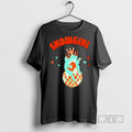 Trending Showgirl Frog Playing Guitar On A Mirror Ball T Shirt