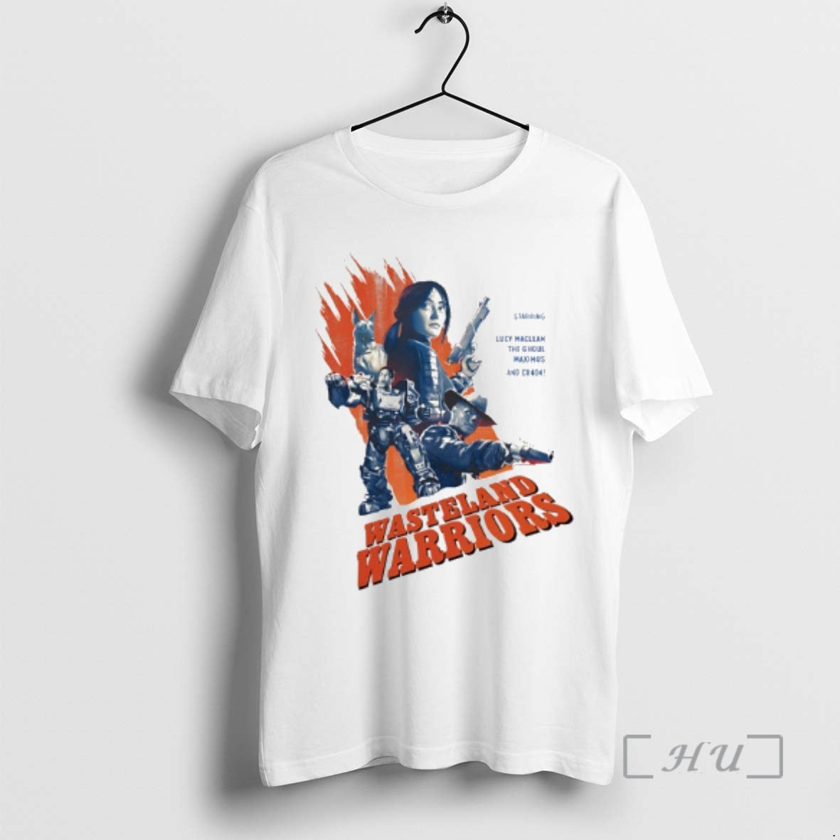 Trending Starring Lucy Maclean The Ghoul Maximus And Cx 404 Fallout Wasteland Warriors Premium T-Shirts, Hoodie, Sweatshirt