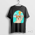 Trending Tabby Cat Wearing Sunglasses Behind Yacht Holiday Funny T-Shirts, Hoodie, Sweatshirt | PureTeeCo.com