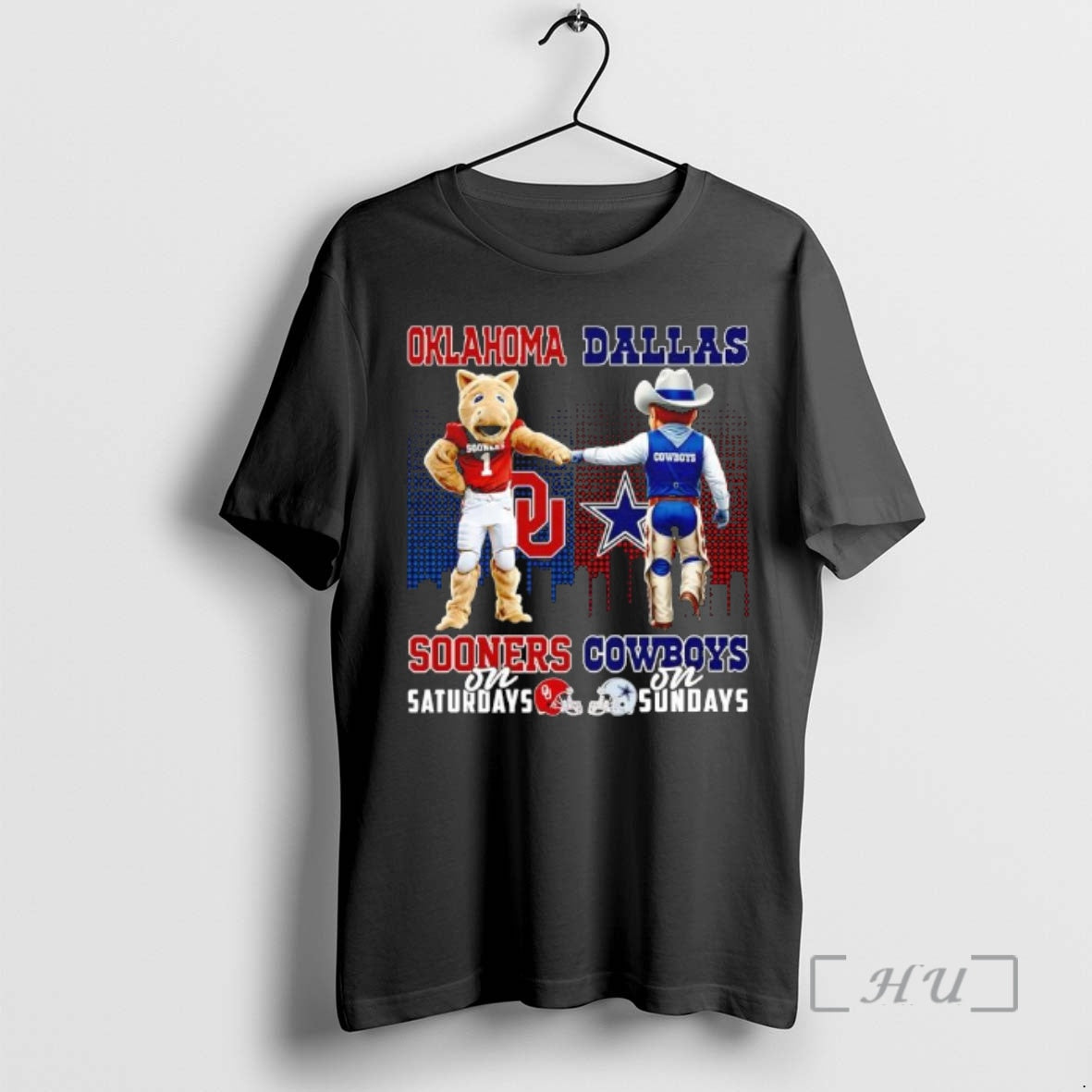 Trending The Oklahoma Sooners On Saturdays And Dallas Cowboys On Sundays Mascots College Premium T-Shirts, Hoodie, Sweatshirt