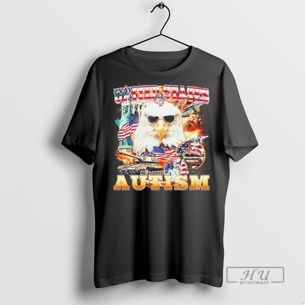 Trending Usa United States Of Autism T Shirt