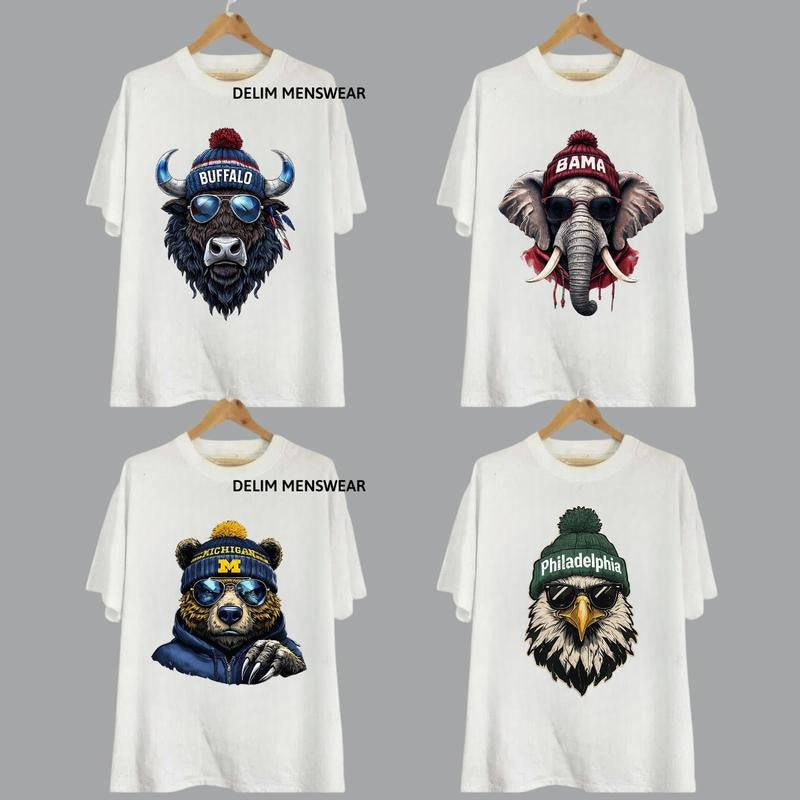 Trendy All Team Football State Team Mascot T-Shirt, Vintage Game Day Football Shirt, Sport Shirt, Graphic Shirt for...