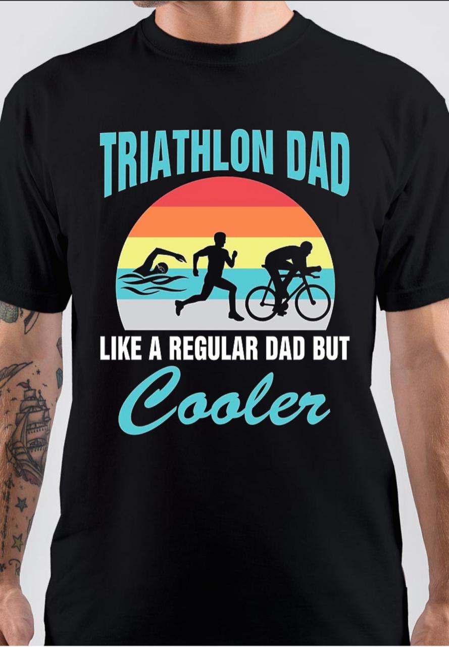Triathlon Dad Like A Regular Dad T-Shirt Hoodie, Sweatshirt | PureTeeCo.com