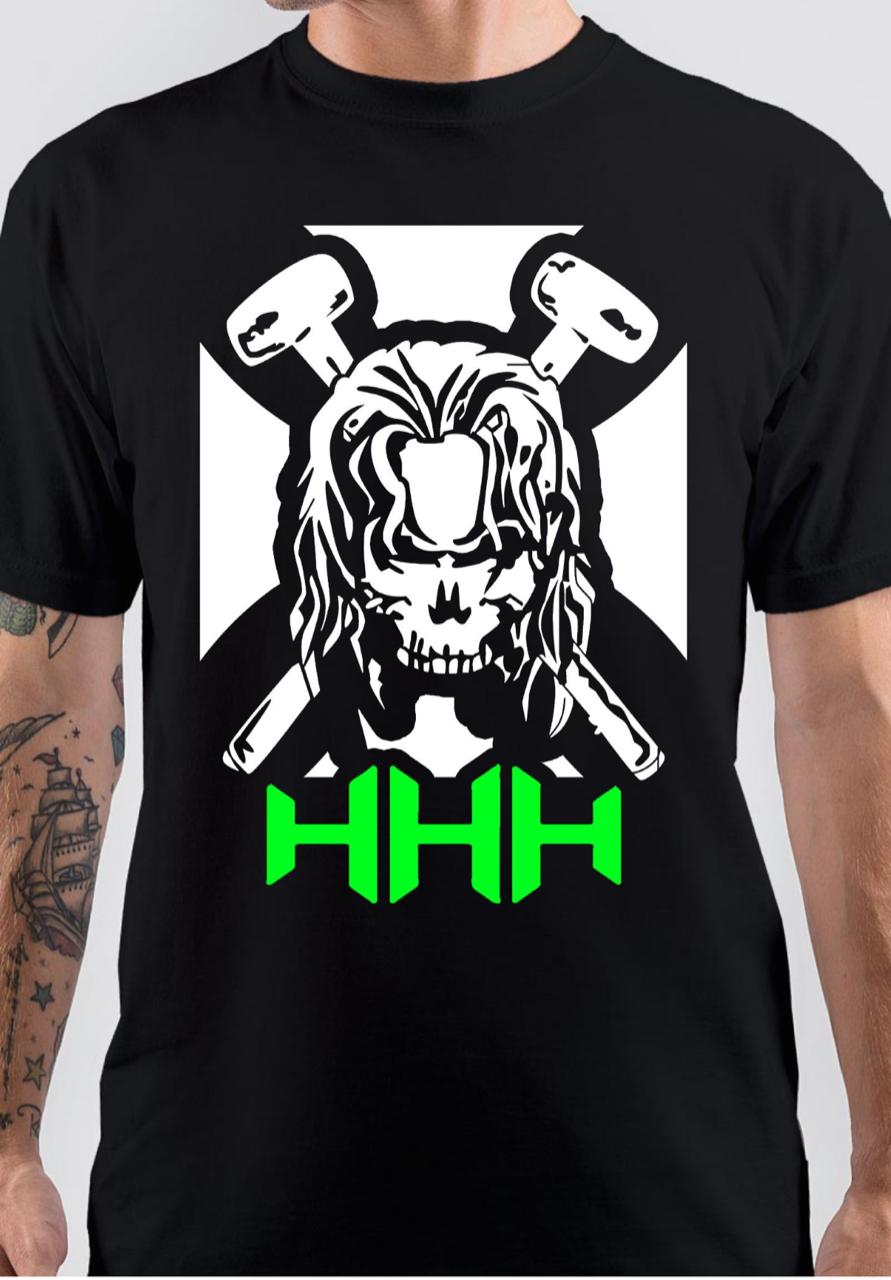 Triple H Black T-Shirt Hoodie, Sweatshirt | PureTeeCo.com