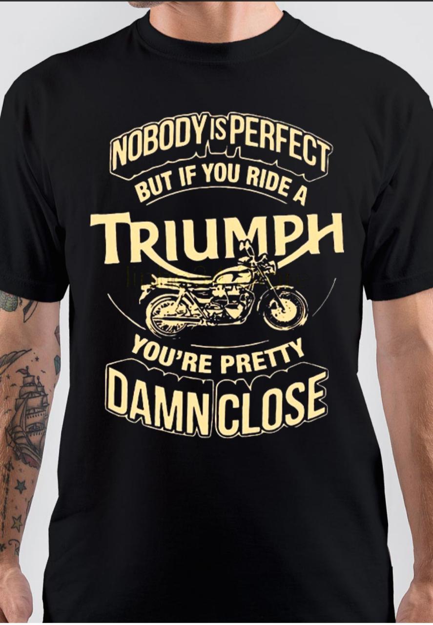 Triumph Black T-Shirt Hoodie, Sweatshirt | PureTeeCo.com