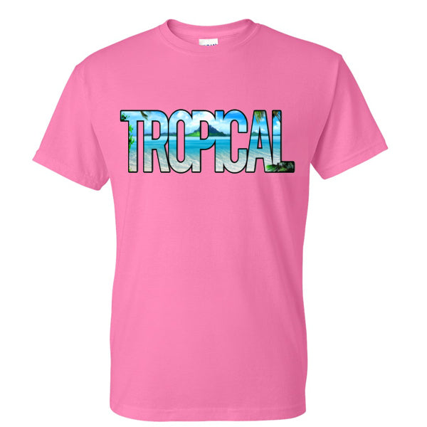 Tropical Fun Sun Sand Palm Tree Fun Graphic Beach Tee Shirt Hoodie, Sweatshirt | PureTeeCo.com