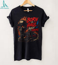 Truck Driver Born To Haul Flame Skull Shirt