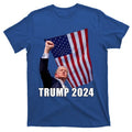 Trump 2024 Bullet Flag Fist Election T-Shirt Hoodie, Sweatshirt | PureTeeCo.com