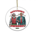 Trump 2024 Christmas Ornament Patriotic Santa Holiday Ornament, Trump Supporter, Santa Favorite President, President...