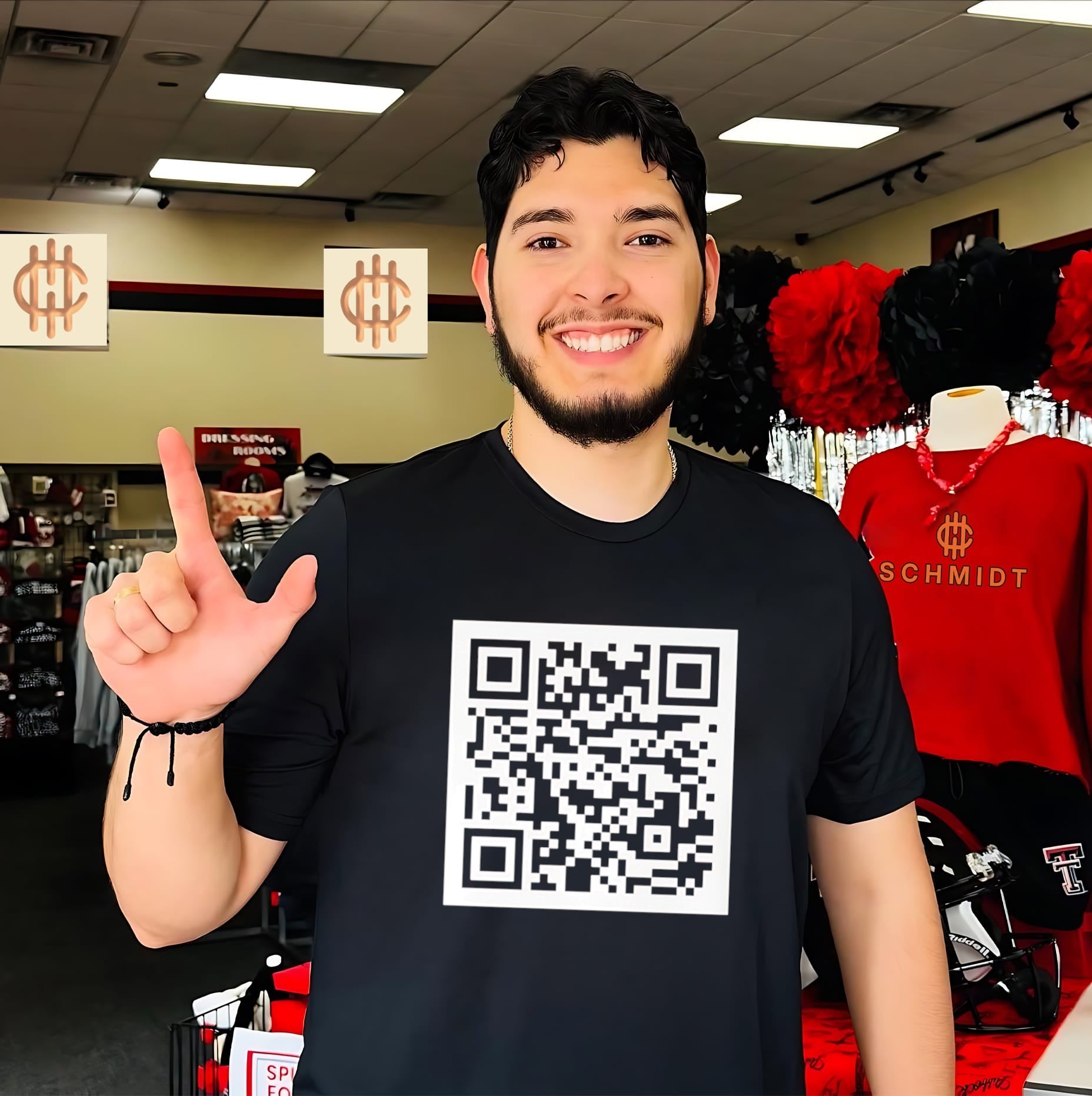 Trump Dance QR code shirt